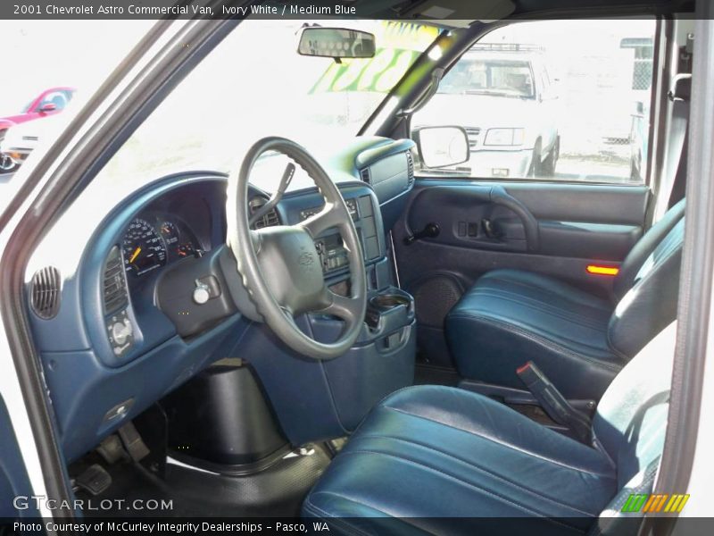 Ivory White / Medium Blue 2001 Chevrolet Astro Commercial Van