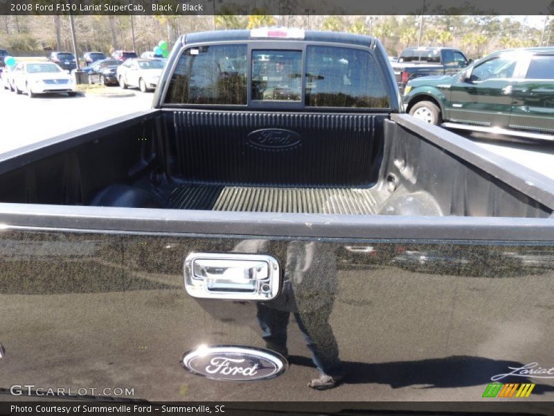 Black / Black 2008 Ford F150 Lariat SuperCab