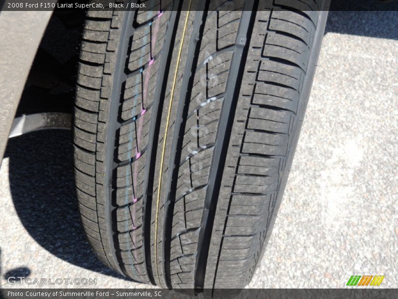 Black / Black 2008 Ford F150 Lariat SuperCab