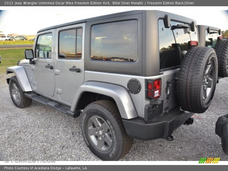 2013 Wrangler Unlimited Oscar Mike Freedom Edition 4x4 Billet Silver Metallic