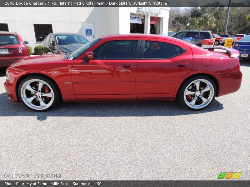 Inferno Red Crystal Pearl / Dark Slate Gray/Light Graystone 2006 Dodge Charger SRT-8