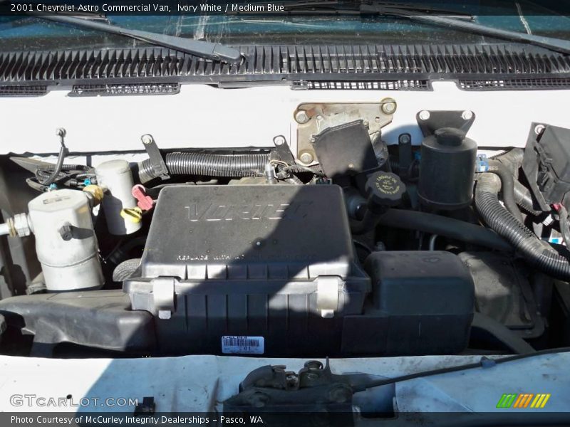 Ivory White / Medium Blue 2001 Chevrolet Astro Commercial Van