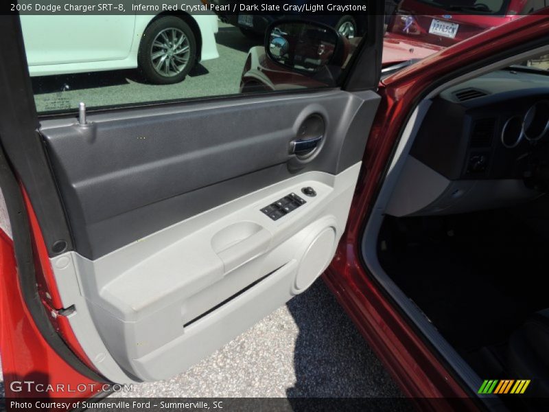 Inferno Red Crystal Pearl / Dark Slate Gray/Light Graystone 2006 Dodge Charger SRT-8