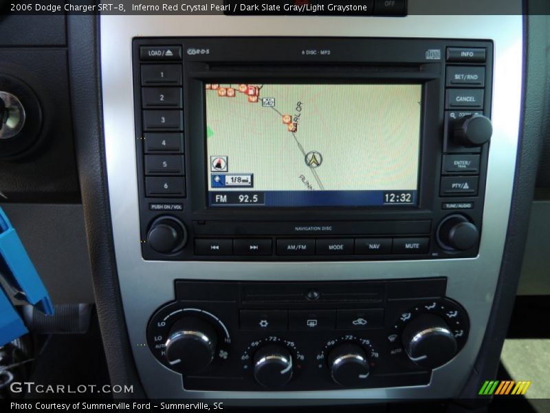 Inferno Red Crystal Pearl / Dark Slate Gray/Light Graystone 2006 Dodge Charger SRT-8