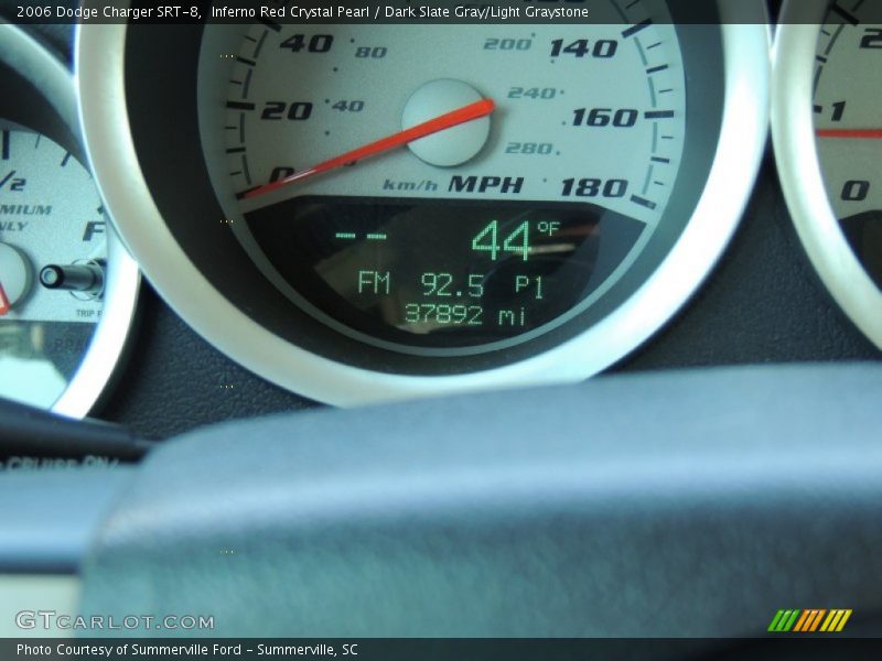 Inferno Red Crystal Pearl / Dark Slate Gray/Light Graystone 2006 Dodge Charger SRT-8