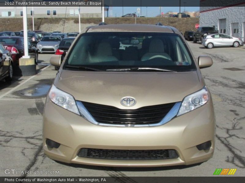 Sandy Beach Metallic / Bisque 2012 Toyota Sienna LE