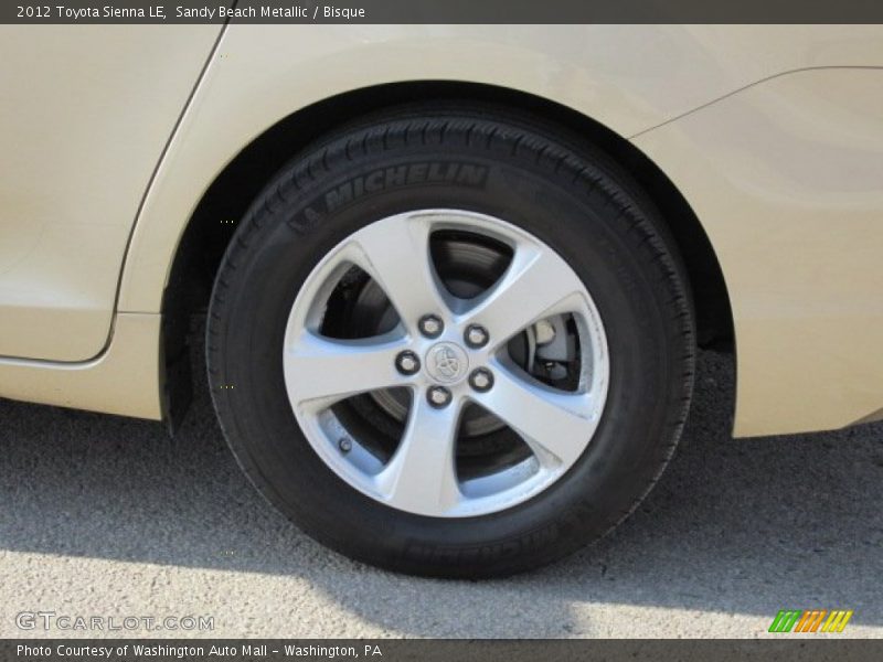 Sandy Beach Metallic / Bisque 2012 Toyota Sienna LE