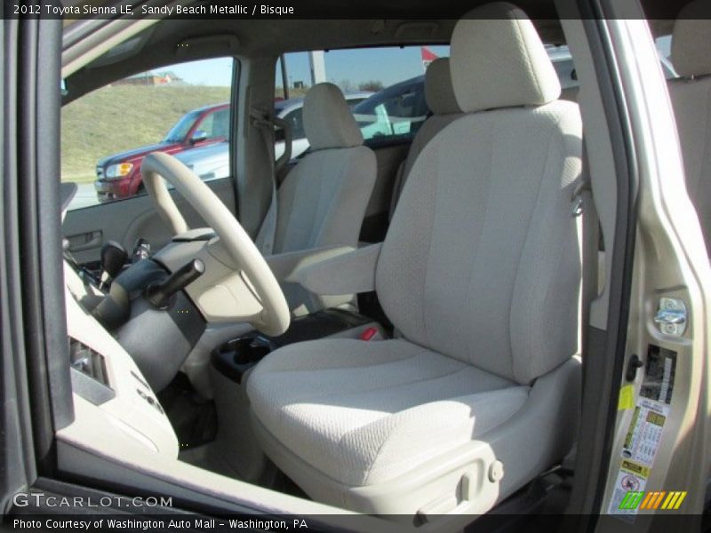 Sandy Beach Metallic / Bisque 2012 Toyota Sienna LE