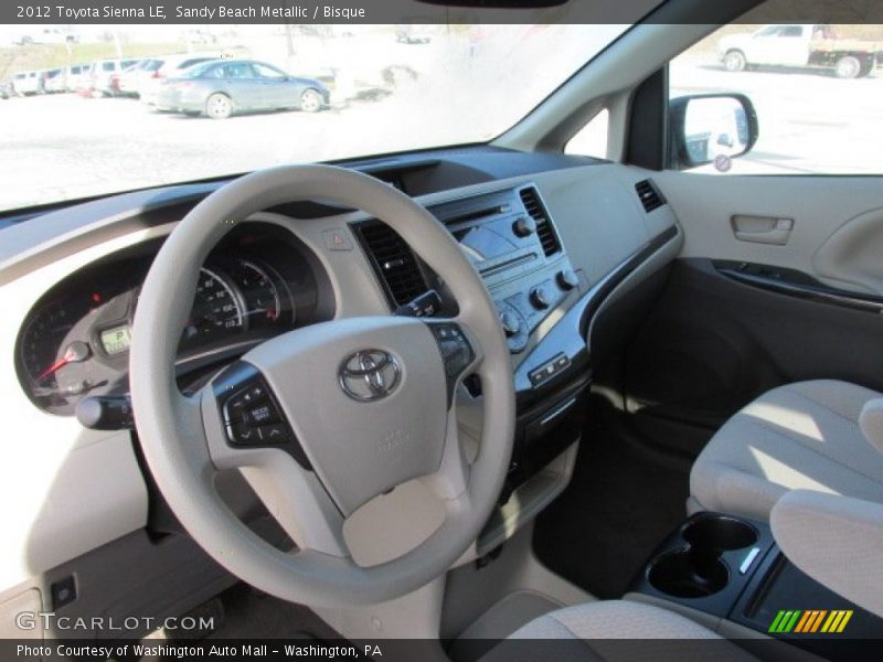 Sandy Beach Metallic / Bisque 2012 Toyota Sienna LE