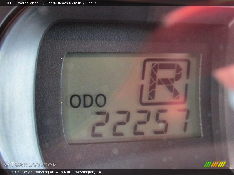 Sandy Beach Metallic / Bisque 2012 Toyota Sienna LE