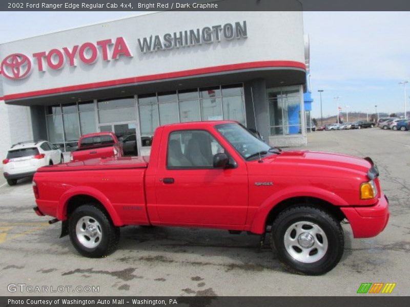 Bright Red / Dark Graphite 2002 Ford Ranger Edge Regular Cab 4x4