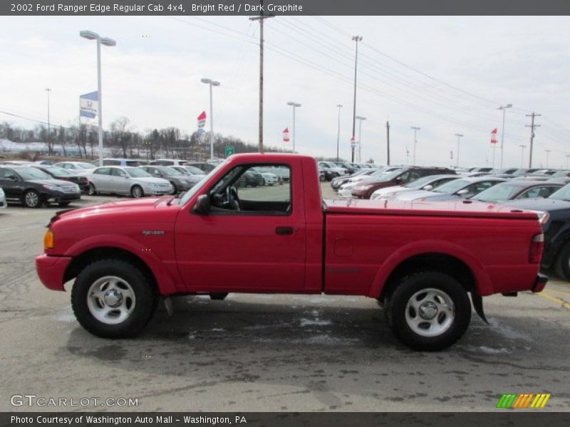 Bright Red / Dark Graphite 2002 Ford Ranger Edge Regular Cab 4x4