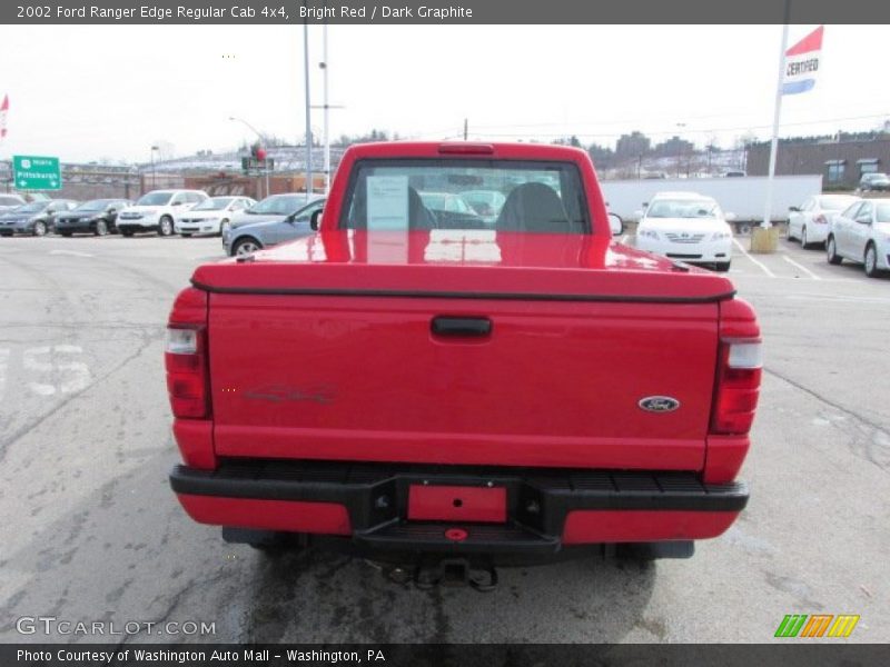 Bright Red / Dark Graphite 2002 Ford Ranger Edge Regular Cab 4x4