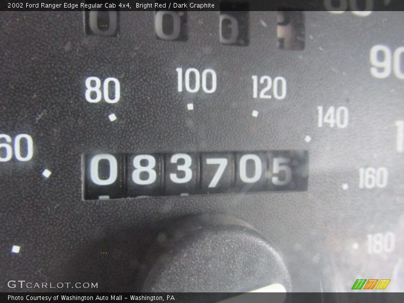 Bright Red / Dark Graphite 2002 Ford Ranger Edge Regular Cab 4x4