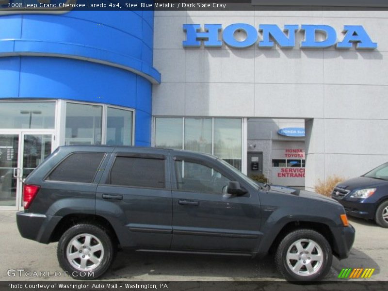 Steel Blue Metallic / Dark Slate Gray 2008 Jeep Grand Cherokee Laredo 4x4