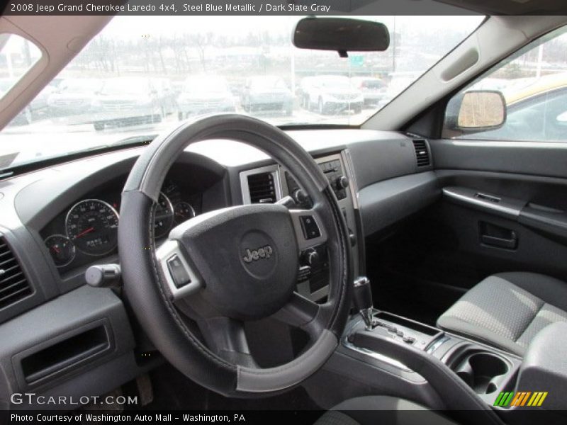 Steel Blue Metallic / Dark Slate Gray 2008 Jeep Grand Cherokee Laredo 4x4