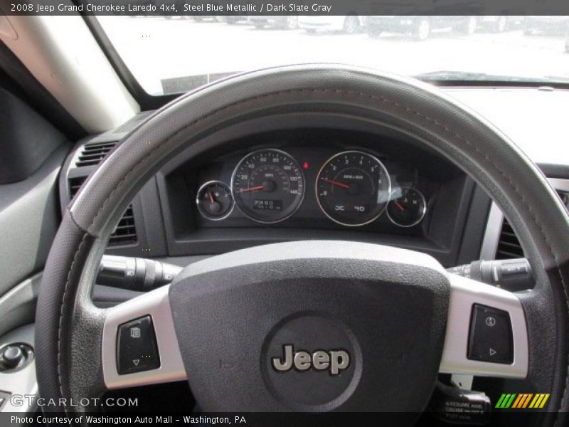 Steel Blue Metallic / Dark Slate Gray 2008 Jeep Grand Cherokee Laredo 4x4