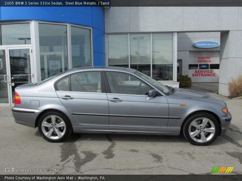 Steel Blue Metallic / Sand 2005 BMW 3 Series 330xi Sedan