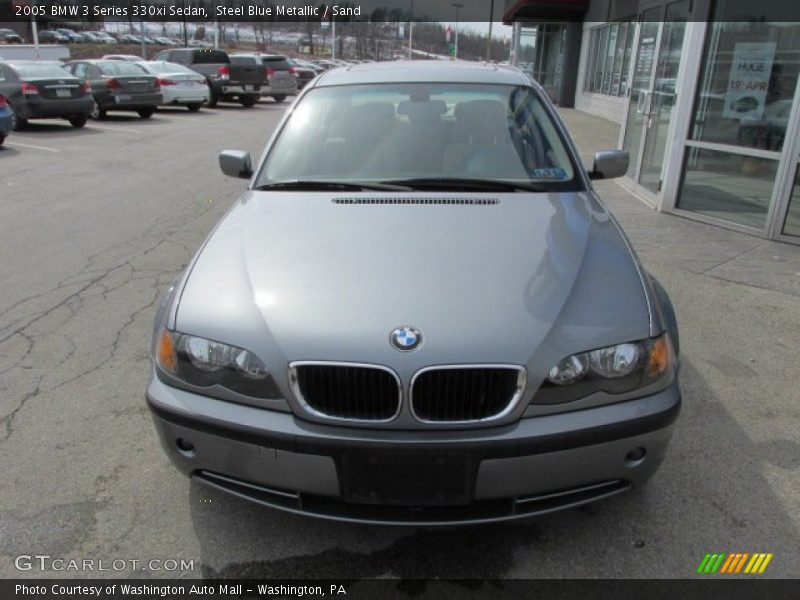 Steel Blue Metallic / Sand 2005 BMW 3 Series 330xi Sedan