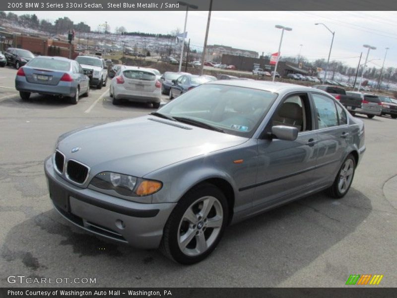 Steel Blue Metallic / Sand 2005 BMW 3 Series 330xi Sedan