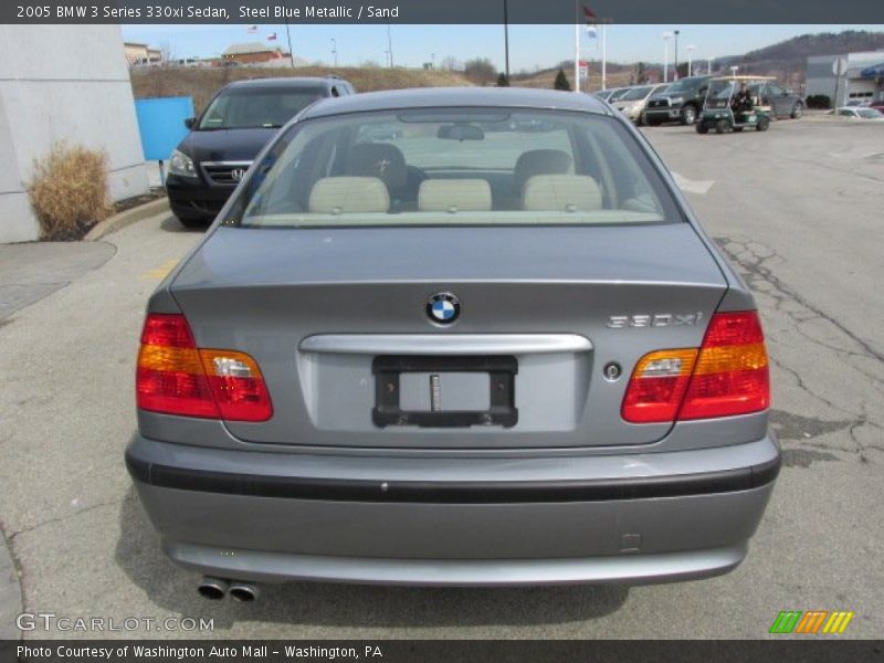 Steel Blue Metallic / Sand 2005 BMW 3 Series 330xi Sedan