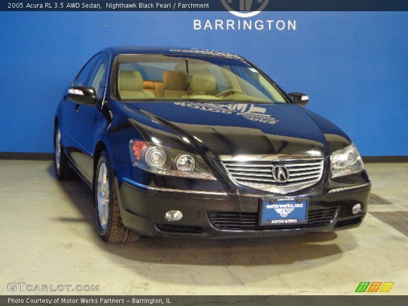 Nighthawk Black Pearl / Parchment 2005 Acura RL 3.5 AWD Sedan
