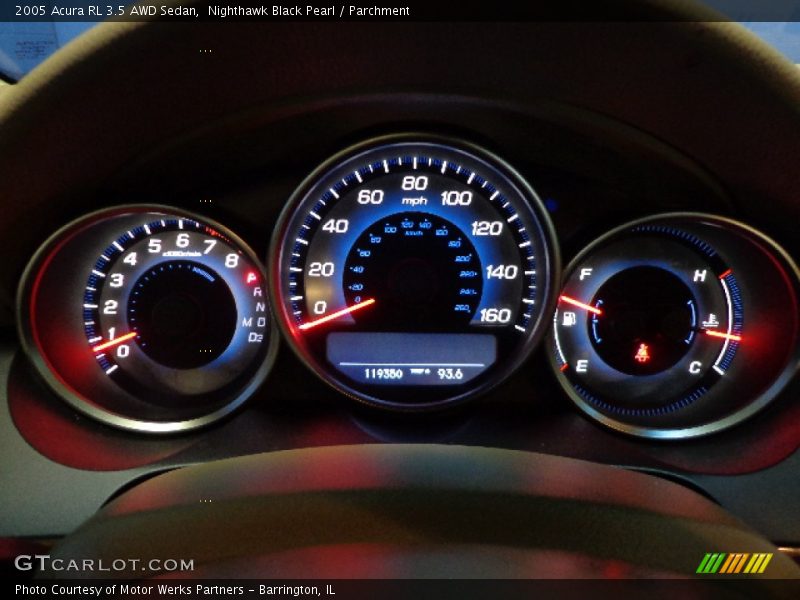Nighthawk Black Pearl / Parchment 2005 Acura RL 3.5 AWD Sedan