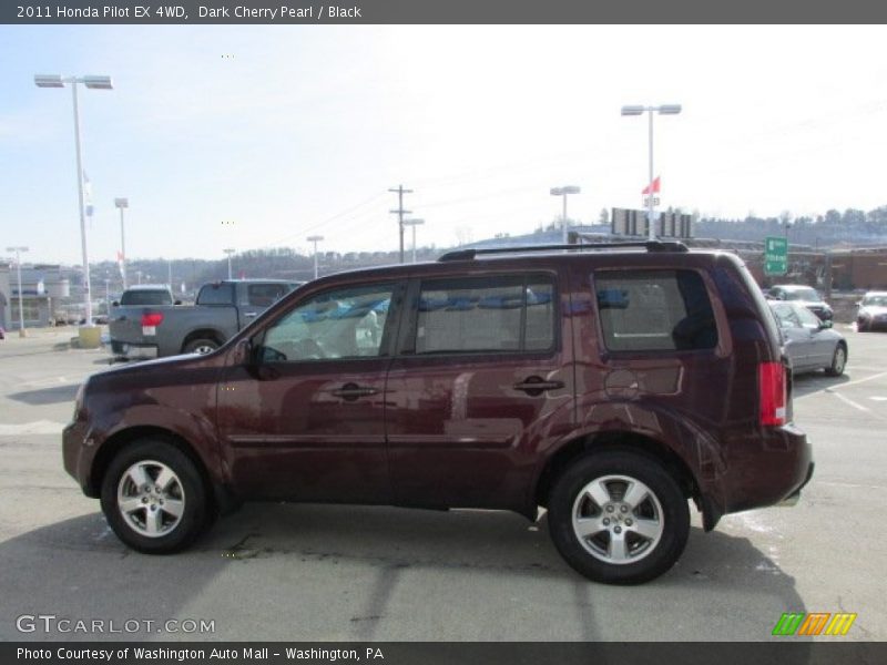 Dark Cherry Pearl / Black 2011 Honda Pilot EX 4WD