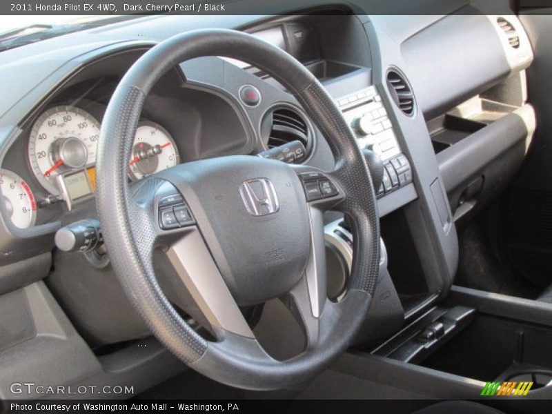 Dark Cherry Pearl / Black 2011 Honda Pilot EX 4WD