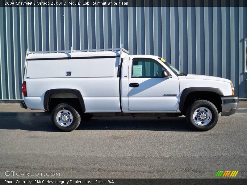 Summit White / Tan 2004 Chevrolet Silverado 2500HD Regular Cab