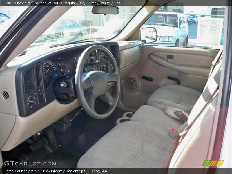 Summit White / Tan 2004 Chevrolet Silverado 2500HD Regular Cab