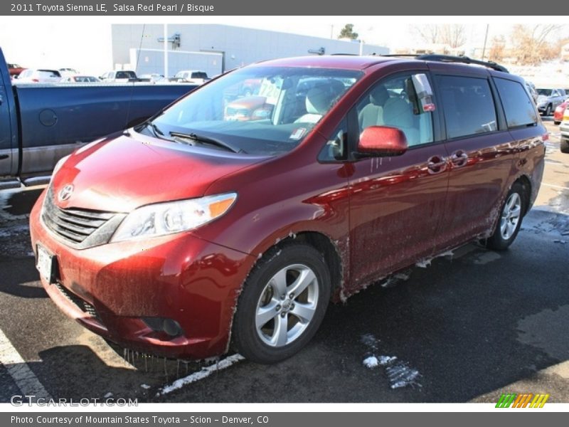Salsa Red Pearl / Bisque 2011 Toyota Sienna LE