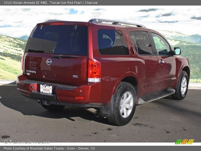 Tuscan Sun Red Pearl / Charcoal 2010 Nissan Armada SE 4WD