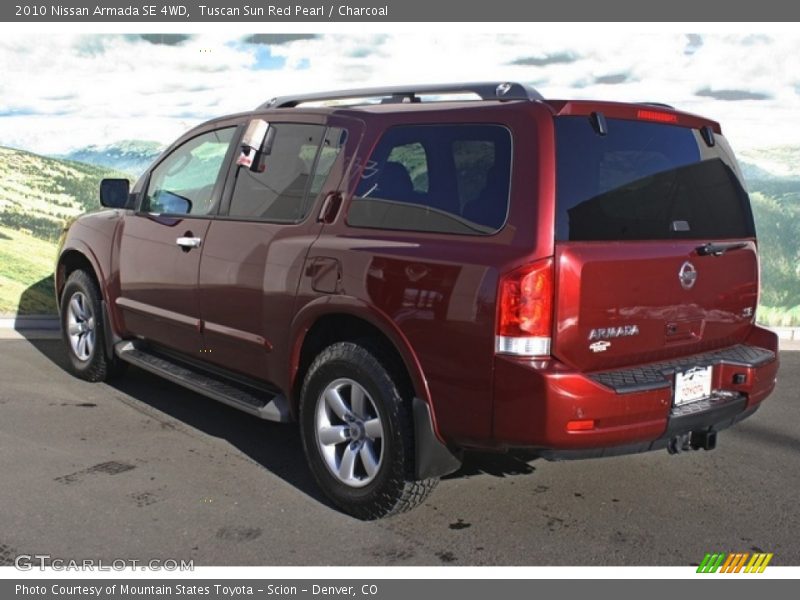 Tuscan Sun Red Pearl / Charcoal 2010 Nissan Armada SE 4WD