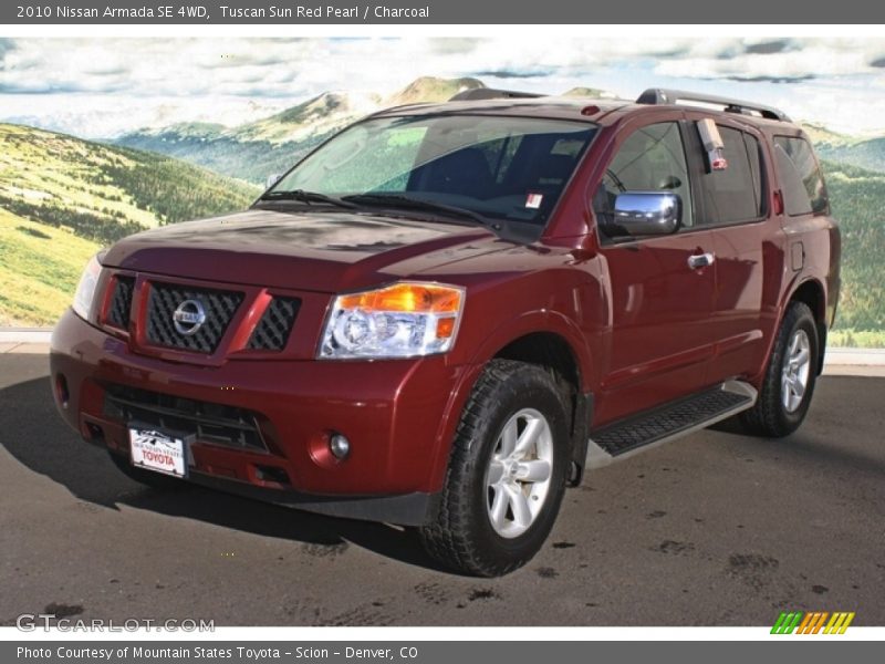 Tuscan Sun Red Pearl / Charcoal 2010 Nissan Armada SE 4WD