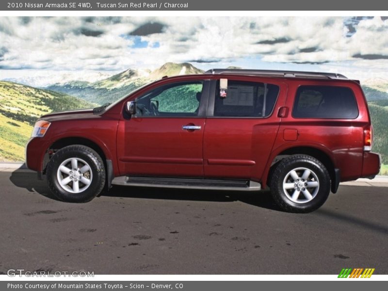 Tuscan Sun Red Pearl / Charcoal 2010 Nissan Armada SE 4WD