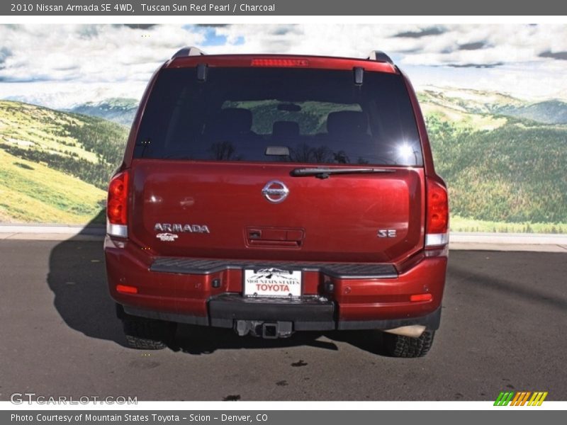 Tuscan Sun Red Pearl / Charcoal 2010 Nissan Armada SE 4WD