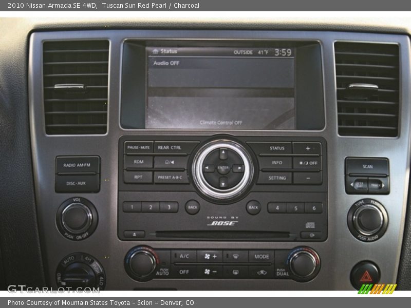 Tuscan Sun Red Pearl / Charcoal 2010 Nissan Armada SE 4WD