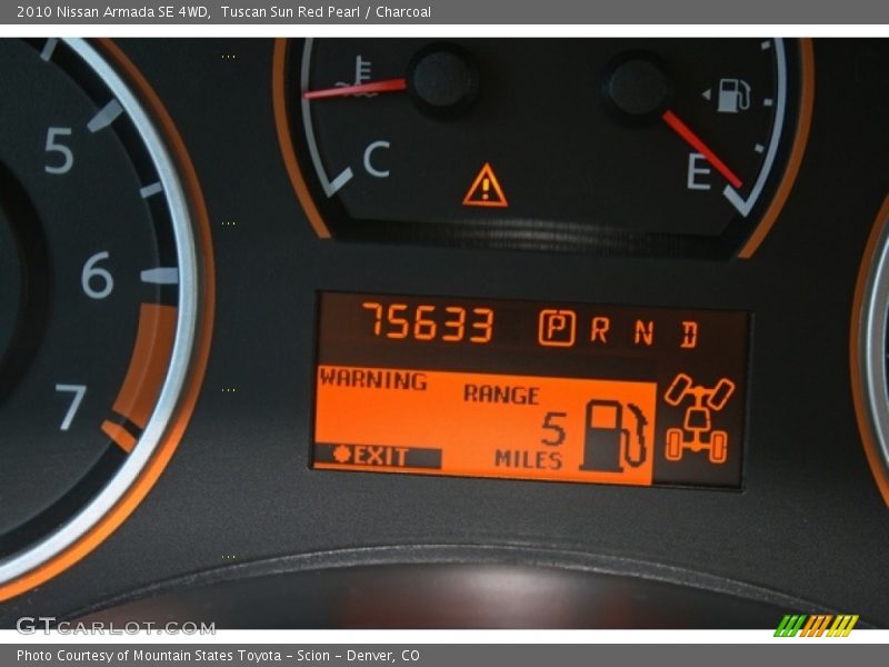Tuscan Sun Red Pearl / Charcoal 2010 Nissan Armada SE 4WD