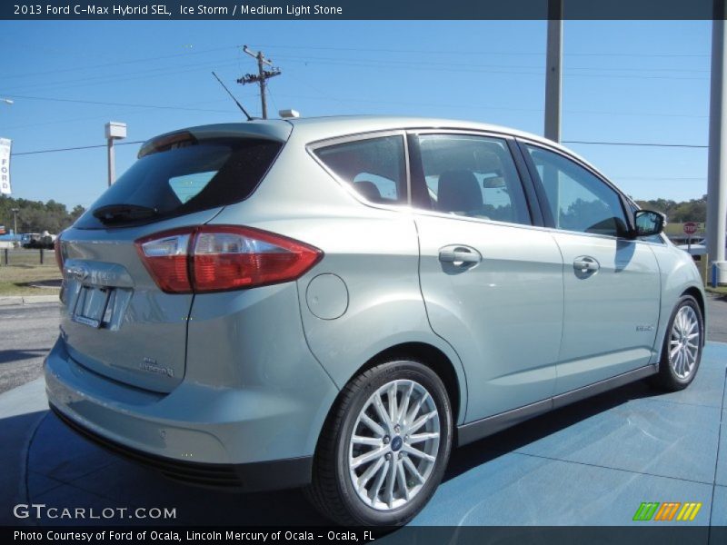 Ice Storm / Medium Light Stone 2013 Ford C-Max Hybrid SEL