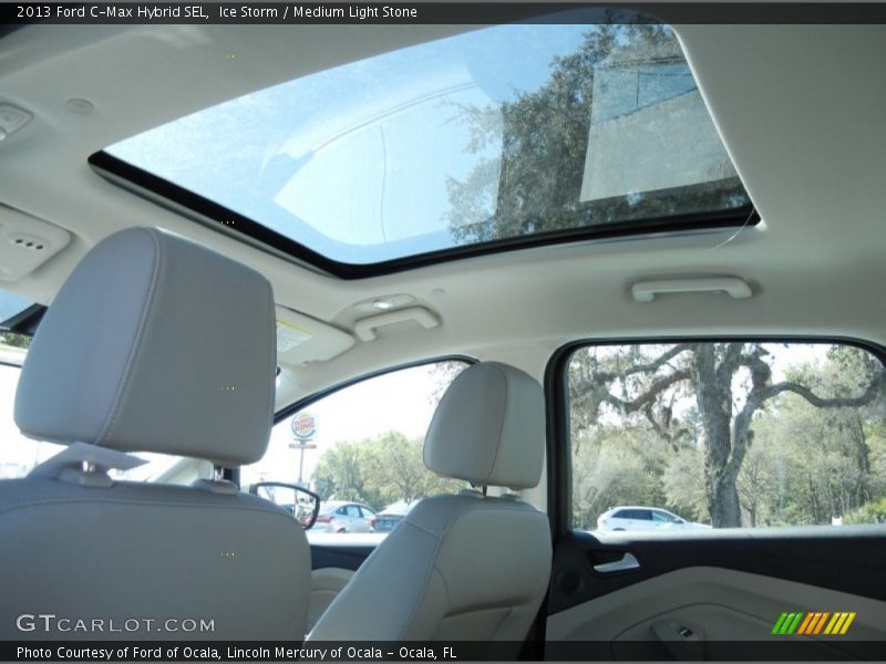 Ice Storm / Medium Light Stone 2013 Ford C-Max Hybrid SEL