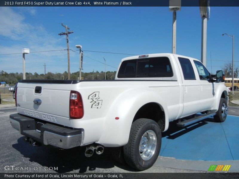 White Platinum / Black 2013 Ford F450 Super Duty Lariat Crew Cab 4x4