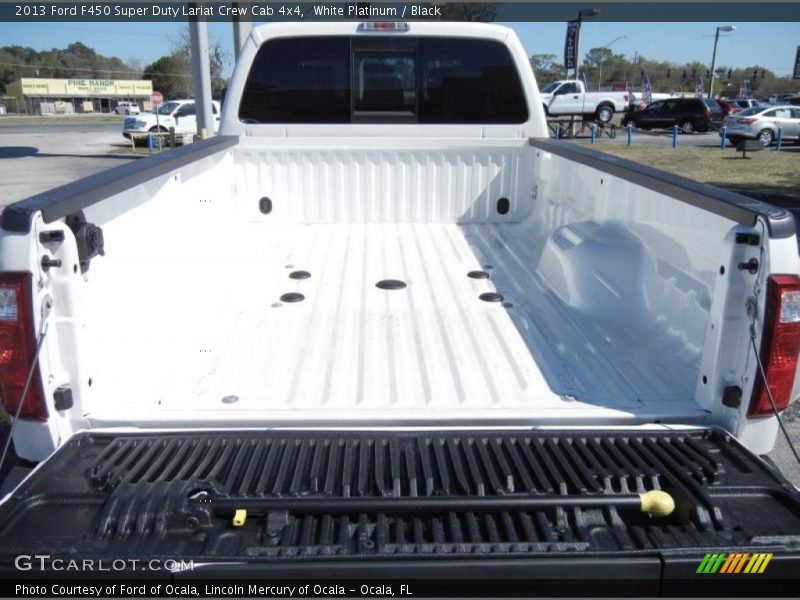 White Platinum / Black 2013 Ford F450 Super Duty Lariat Crew Cab 4x4