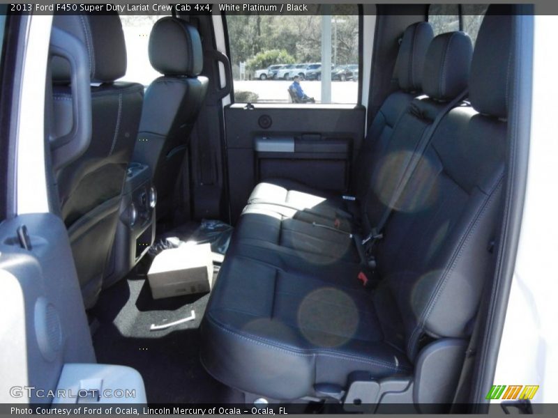 White Platinum / Black 2013 Ford F450 Super Duty Lariat Crew Cab 4x4