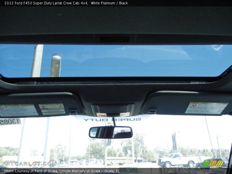 White Platinum / Black 2013 Ford F450 Super Duty Lariat Crew Cab 4x4