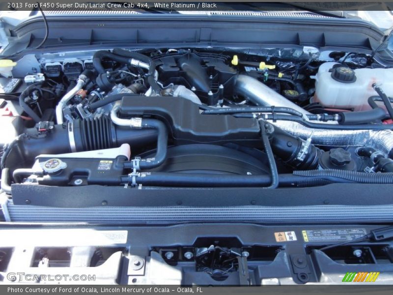 White Platinum / Black 2013 Ford F450 Super Duty Lariat Crew Cab 4x4