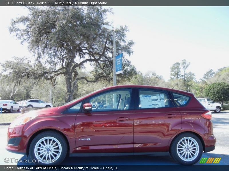 Ruby Red / Medium Light Stone 2013 Ford C-Max Hybrid SE