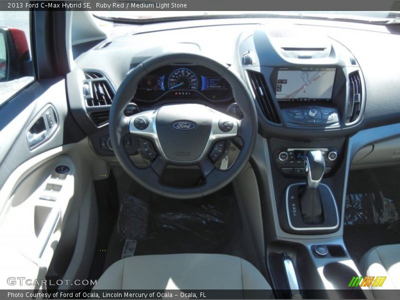 Ruby Red / Medium Light Stone 2013 Ford C-Max Hybrid SE