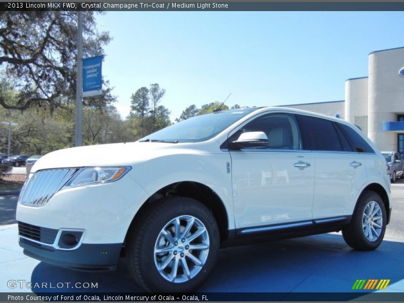 Crystal Champagne Tri-Coat / Medium Light Stone 2013 Lincoln MKX FWD