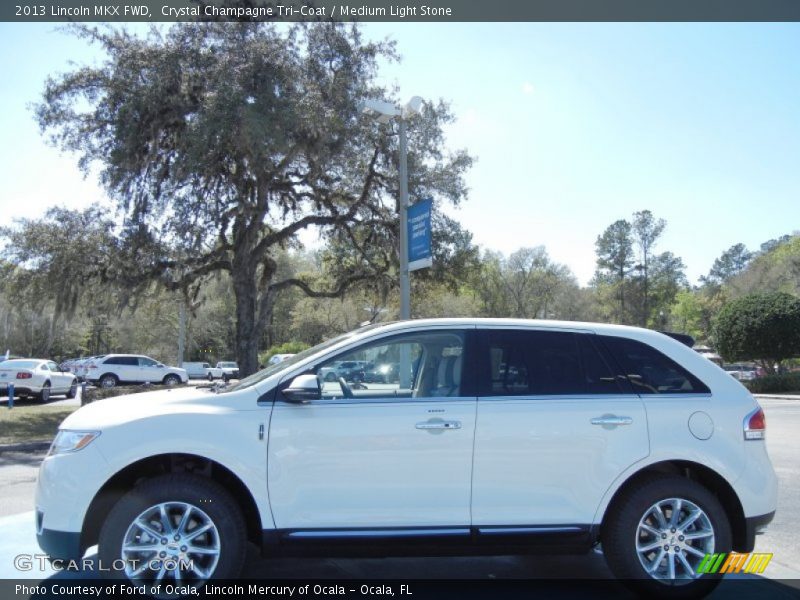 Crystal Champagne Tri-Coat / Medium Light Stone 2013 Lincoln MKX FWD
